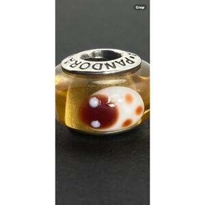 Pandora Authentic Retired Murano Lady Bug Charm ALE